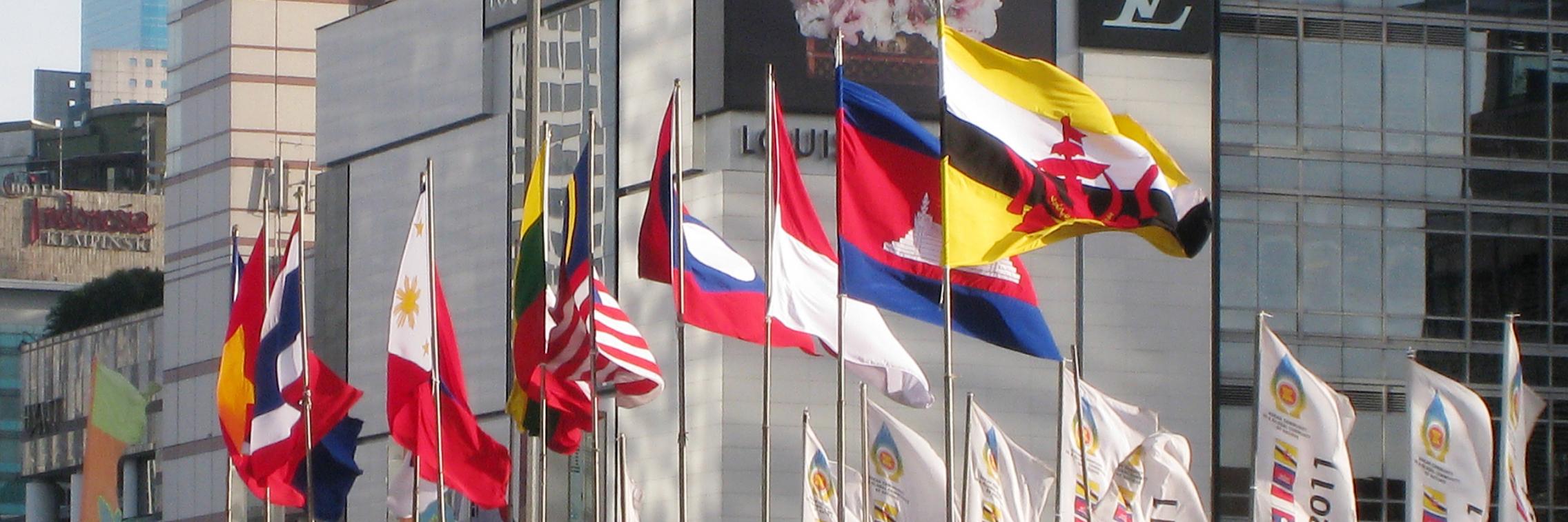 ASEAN flags