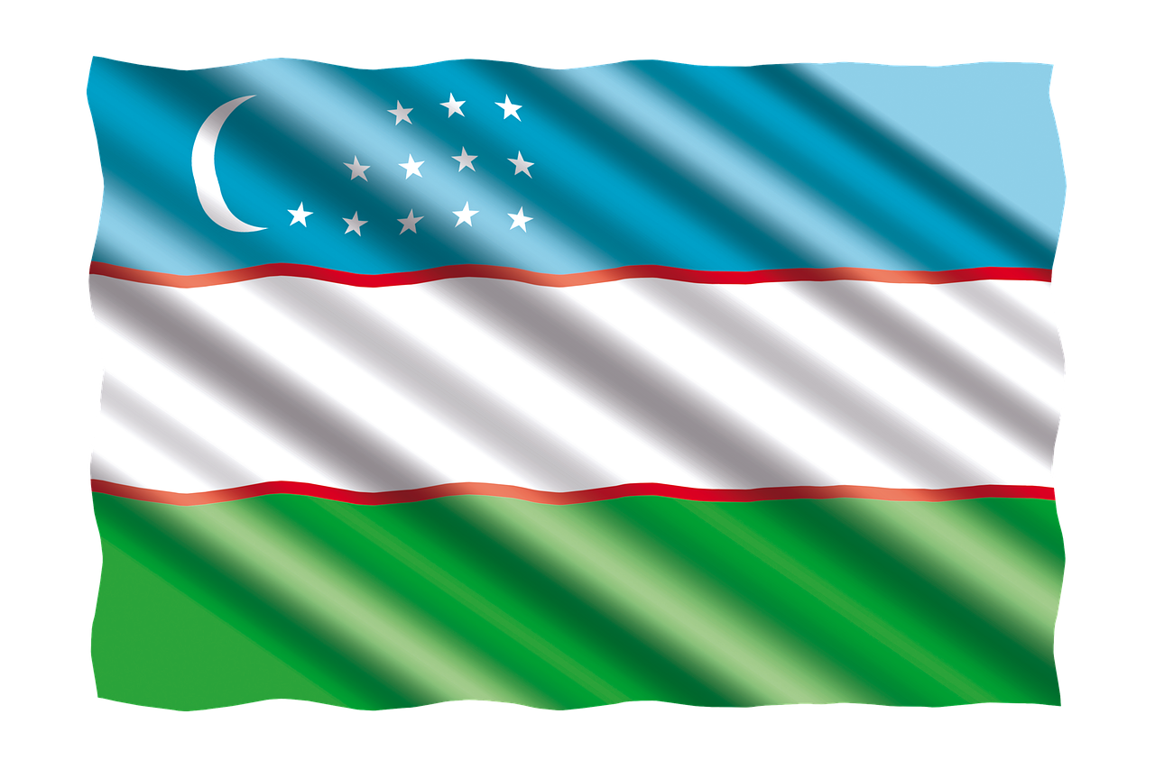 UZBEKISTAN FLAG