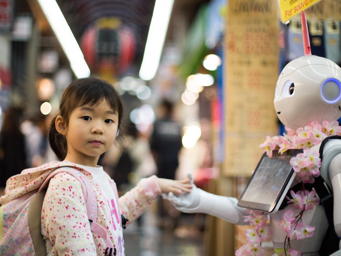 girl and robot