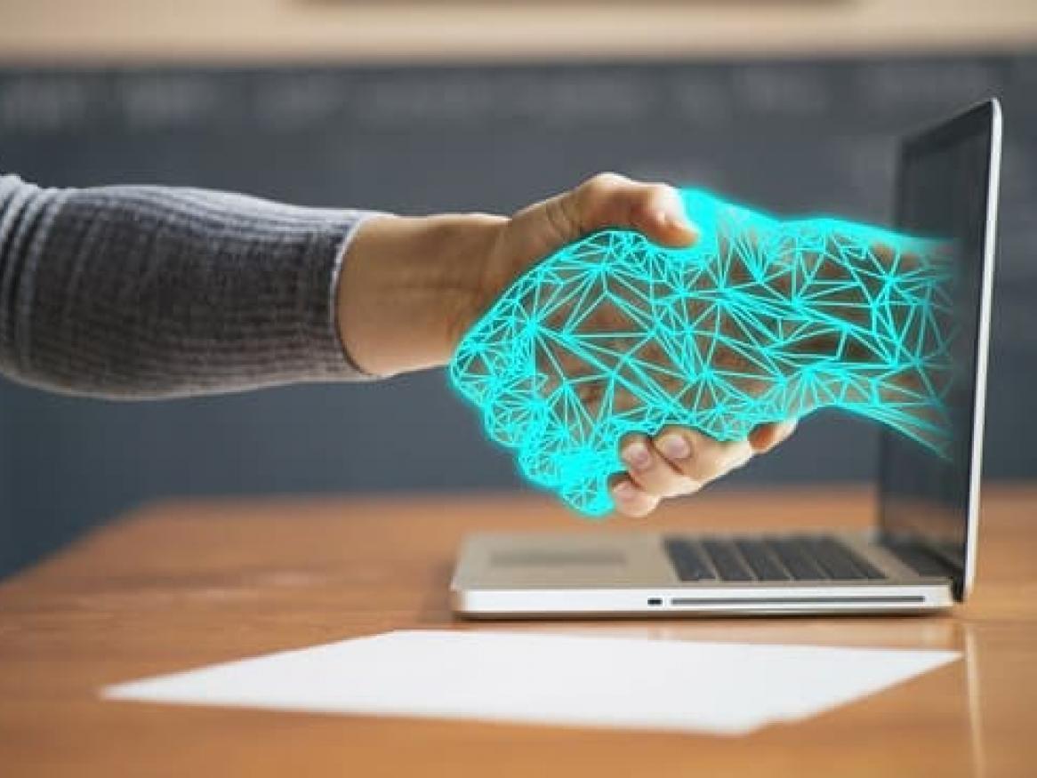 technology handshake