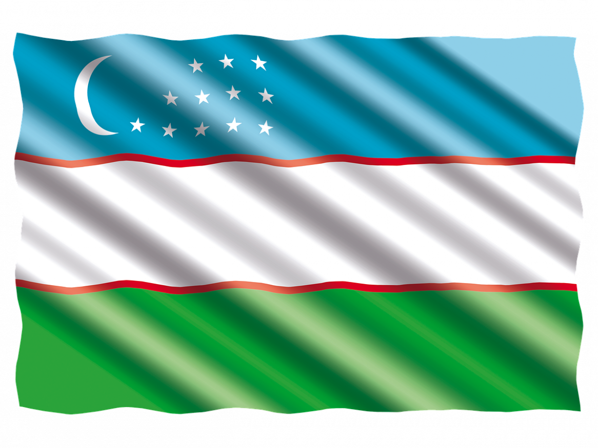 UZBEKISTAN FLAG